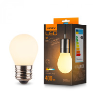 LED лампа VIDEX Filament VL-DG45MO 4W E27 3000K Porcelain dimmable