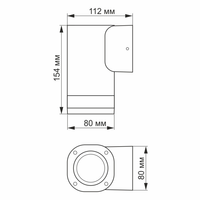 LED Светильник архитектурный AR071G IP54 VIDEX GU10