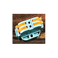 Клемник швидкого монтажу з кріпленням 2+2п сірий PC (TF-KNK-222) TITANUM