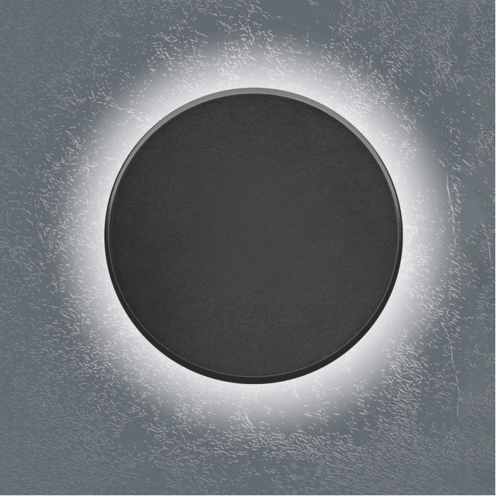 LED світильник настінний IP65 VIDEX WL03 12W 3000K-4000K-6500K Black