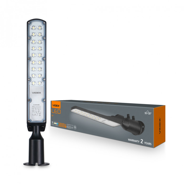 LED ліхтар вуличний VIDEX IP65 SLE18 50W 5000Lm 5000K 220V LED ліхтар вуличний VIDEX IP65 SLE18 50W 5000Lm 5000K 220V