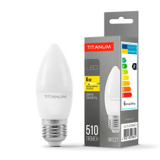 LED лампа TITANUM C37 6W E27 3000К