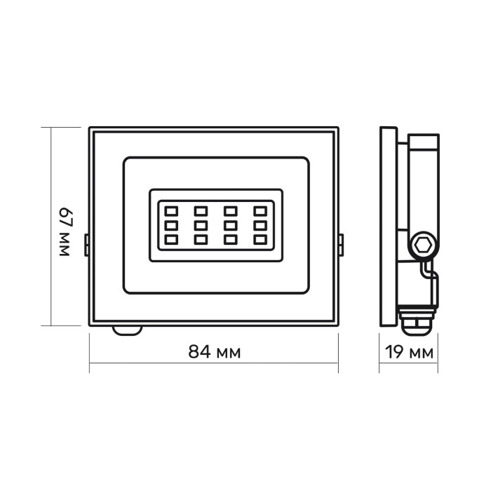 LED прожектор TITANUM TLF106 10W 6500K
