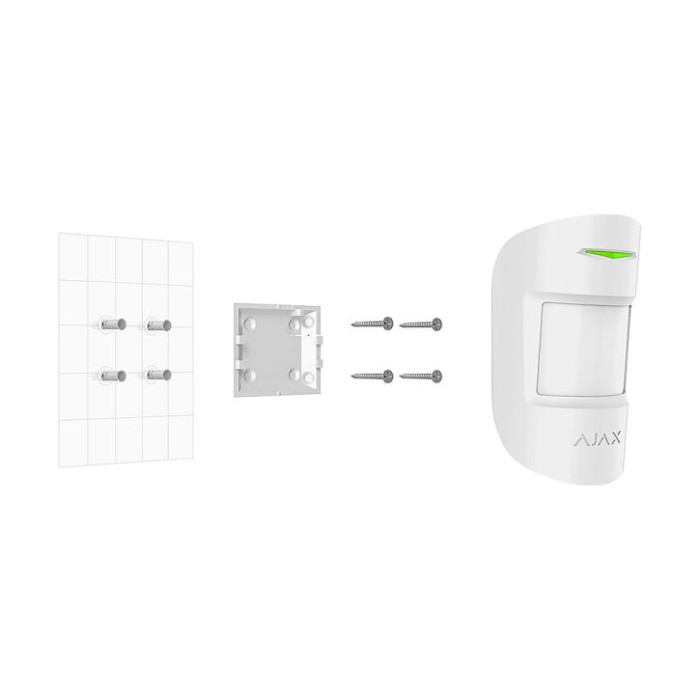 Крепежная панель Ajax SmartBracket для MotionProtect, CombiProtect White Крепежная панель Ajax SmartBracket для MotionProtect, CombiProtect White