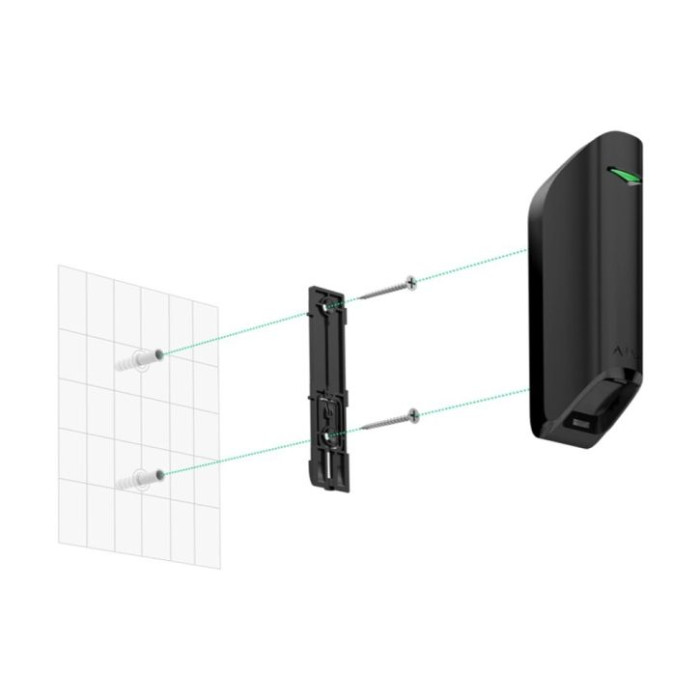 Крепежная панель SmartBracket для MotionProtect Curtain черная Ajax Black (SmartBracket) Крепежная панель SmartBracket для MotionProtect Curtain черная Ajax Black (SmartBracket)