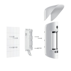 Крепежная панель Ajax SmartBracket для MotionCam Outdoor белая