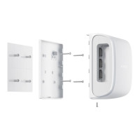 Крепежная панель Ajax SmartBracket для DualCurtain Outdoor White