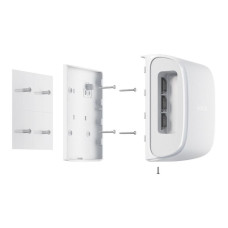 Крепежная панель Ajax SmartBracket для DualCurtain Outdoor White