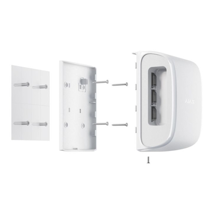 Крепежная панель Ajax SmartBracket для DualCurtain Outdoor White