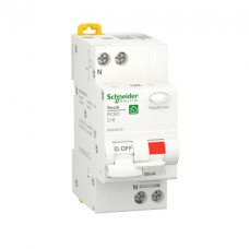 Дифференциальный автомат Schneider RESI9 6kA 1P+N 16A C 30mA АC R9D25616