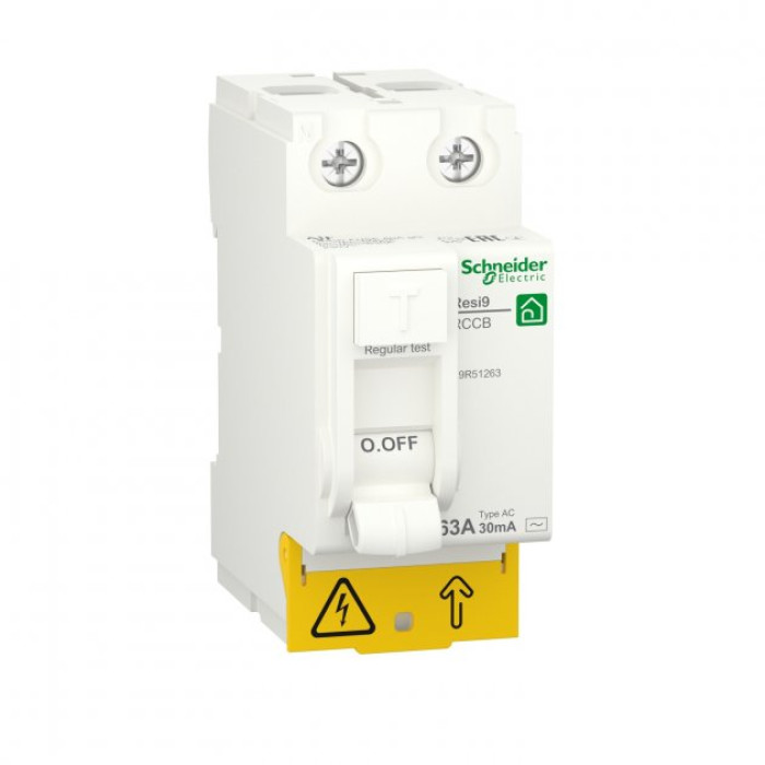 Диференціальне реле Schneider RESI9 2P 63A 30mA АС R9R51263