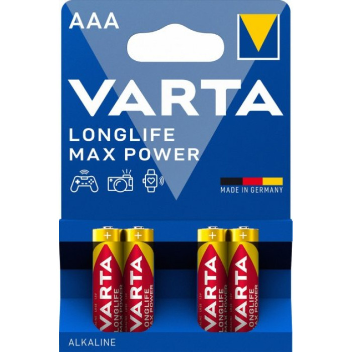 Батарейка VARTA MAX T. AAA  BLI 4 ALKALINE 4703101404