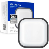 Антивандальний LED-світильник GLOBAL 1-GBH-08-2050-S 20W 5000K