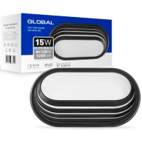 Антивандальний LED-світильник GLOBAL 1-GBH-06-1550-E 15W 5000K