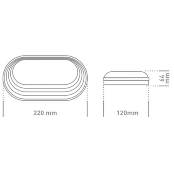 Антивандальний LED-світильник GLOBAL 1-GBH-06-1550-E 15W 5000K