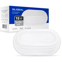 Антивандальний LED-світильник GLOBAL 1-GBH-05-1550-E 15W 5000K