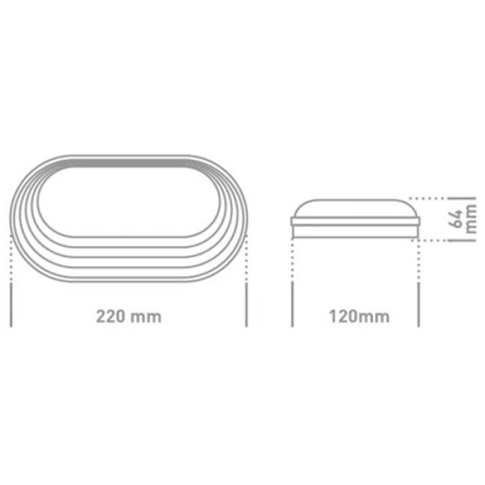Антивандальний LED-світильник GLOBAL 1-GBH-05-1550-E 15W 5000K