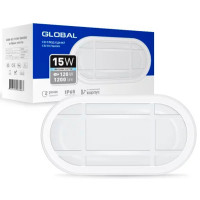 Антивандальний LED-світильник GLOBAL 1-GBH-03-1550-E 15W 5000K