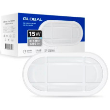 Антивандальний LED-світильник GLOBAL 1-GBH-03-1550-E 15W 5000K