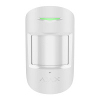 Беспроводной комбинированный датчик движения и разбиение стекла. Ajax CombiProtect S White