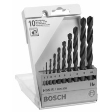 Набор сверл по мет. Bosch HSS-R 10шт. (1-10мм)