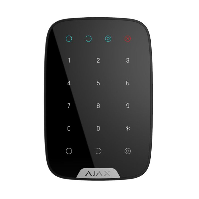 Беспроводная сенсорная клавиатура Ajax KeyPad Black Беспроводная сенсорная клавиатура Ajax KeyPad Black