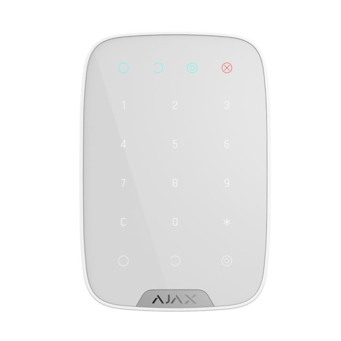 Беспроводная сенсорная клавиатура Ajax KeyPad White Беспроводная сенсорная клавиатура Ajax KeyPad White