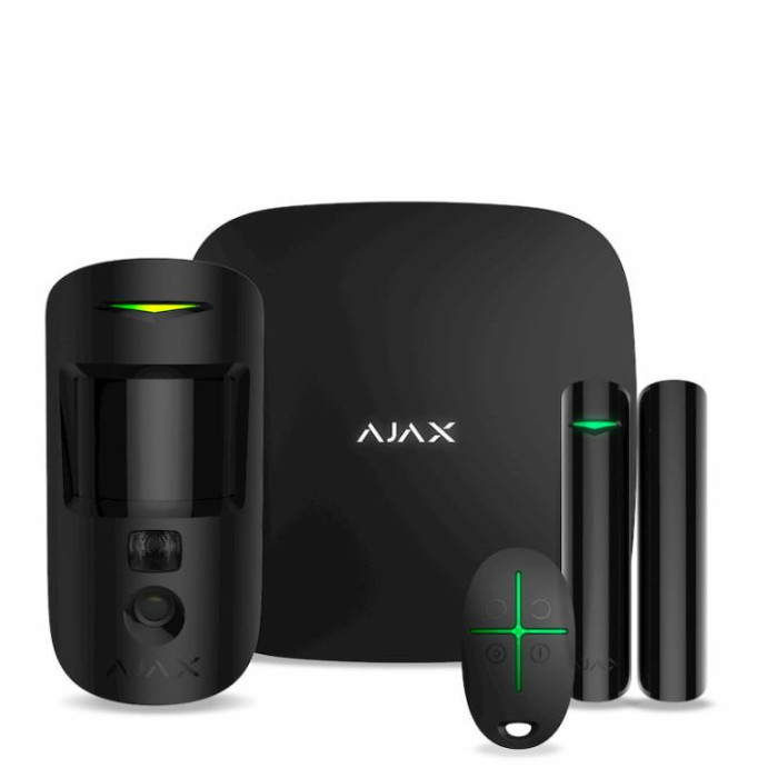 Комплект охранной сигнализации Ajax StarterKit Cam Black Комплект охранной сигнализации Ajax StarterKit Cam Black