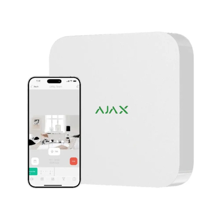 Сетевой видеорегистратор Ajax NVR (16ch) (8EU) White Сетевой видеорегистратор Ajax NVR (16ch) (8EU) White