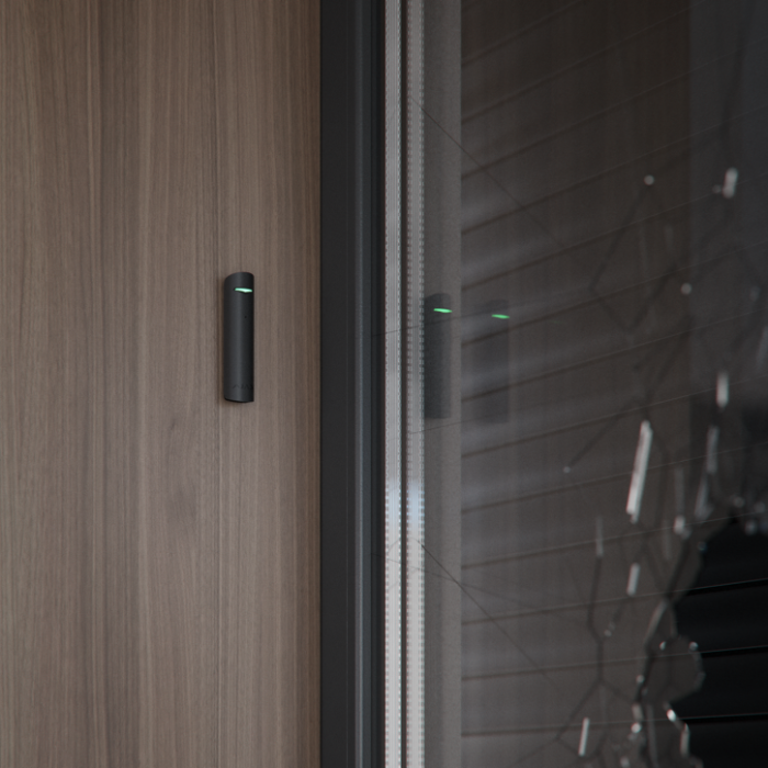 Дротовий датчик розбиття скла Ajax GlassProtect Fibra Black