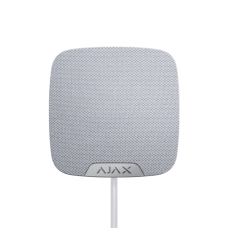 Проводная сирена с клеммой для наружного светодиода Ajax HomeSiren Fibra White