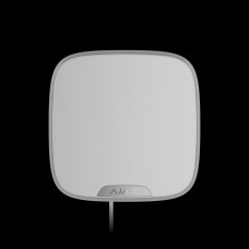 Проводная сирена с креплением для брендированной лицевой панели Ajax StreetSiren DoubleDeck Fibra White