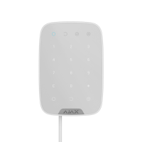 Проводная сенсорная клавиатура Ajax KeyPad Fibra White