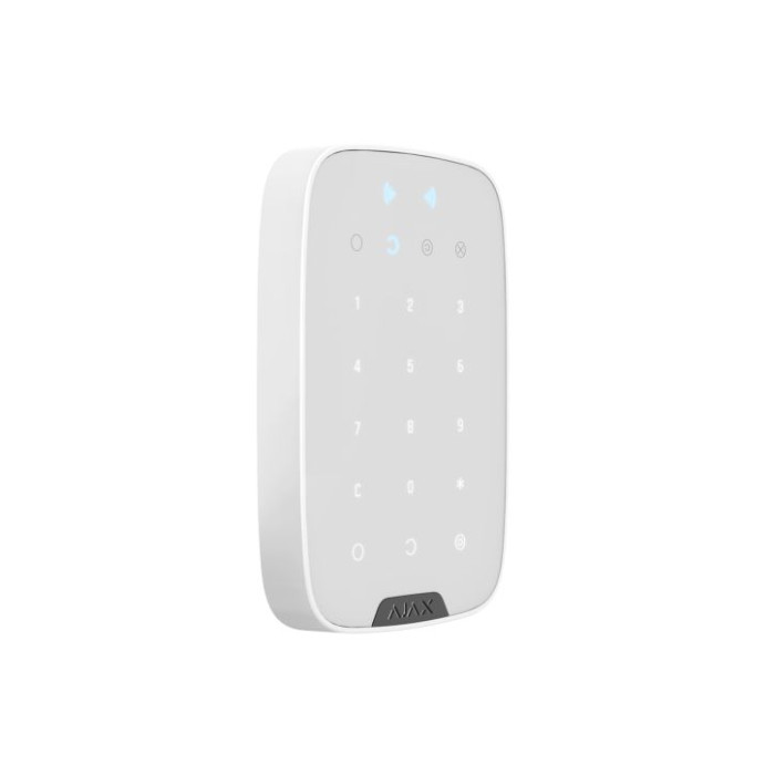 Беспроводная сенсорная клавиатура Ajax KeyPad Plus White