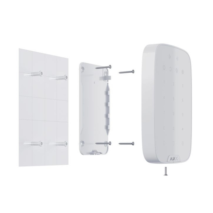 Беспроводная сенсорная клавиатура Ajax KeyPad Plus White