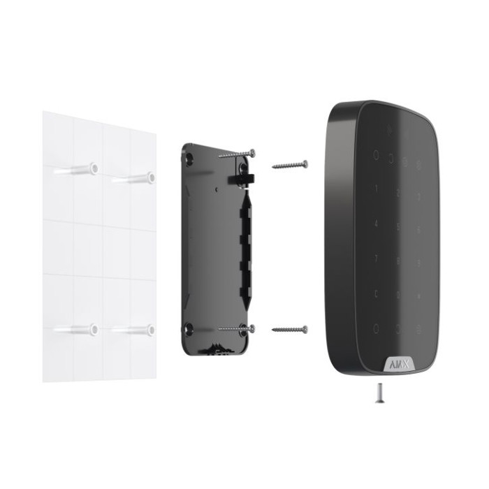 Беспроводная сенсорная клавиатура Ajax KeyPad Plus Black