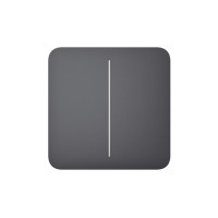 Кнопка для двухклавишного выключателя Ajax SoloButton (2-gang) Graphite