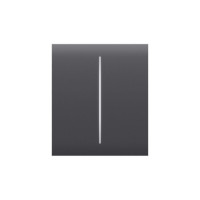 Центральная кнопка для двухклавишного выключателя Ajax CenterButton (2-gang) Graphite Ajax CenterButton (2-gang) Graphite