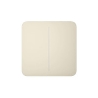 Кнопка для двухклавишного выключателя Ajax SoloButton (2-gang) Ivory