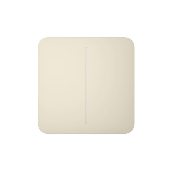 Кнопка для двухклавишного выключателя Ajax SoloButton (2-gang) Ivory Кнопка для двухклавишного выключателя Ajax SoloButton (2-gang) Ivory