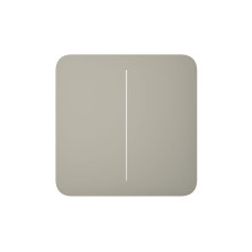 Кнопка для двухклавишного выключателя Ajax SoloButton (2-gang) Olive