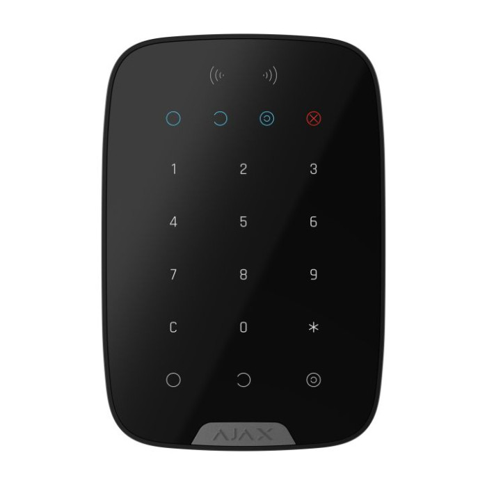 Беспроводная сенсорная клавиатура Ajax KeyPad S Plus Black Беспроводная сенсорная клавиатура Ajax KeyPad S Plus Black