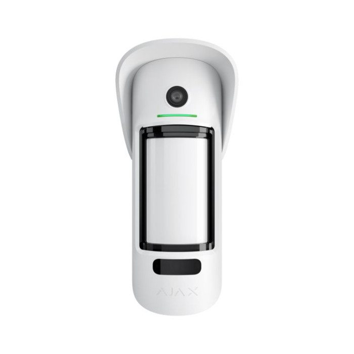 Бездротовий вуличний датчик руху Ajax MotionCam Outdoor (PhOD) з підтримкою фотоверифікації тривог, функцій «Фото за запитом» і «Фото за сценарієм» White Бездротовий вуличний датчик руху Ajax MotionCam Outdoor (PhOD) з підтримкою фотоверифікації тривог, функцій «Фото за запитом» і «Фото за сценарієм» White