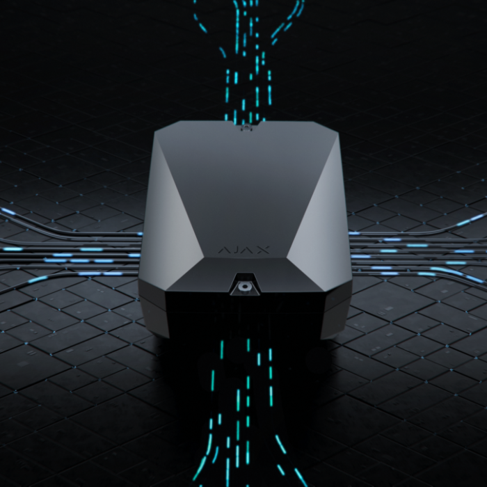 Модуль интеграции сторонних проводных устройств Ajax MultiTransmitter Fibra Black