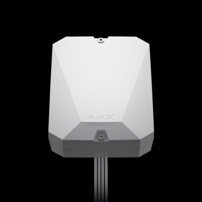 Гибридная централь системы безопасности Ajax FIBRA Hub Hybrid (4G) White