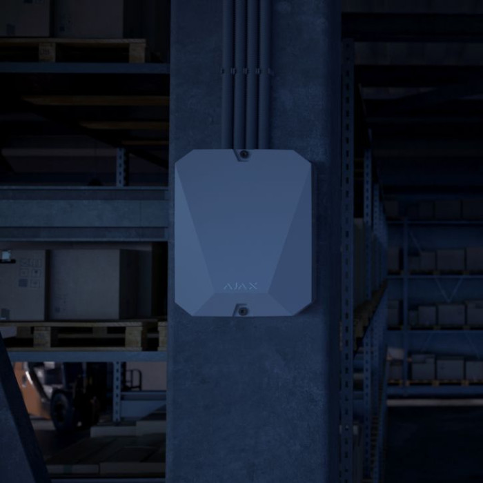 Гибридная централь системы безопасности Ajax FIBRA Hub Hybrid (4G) White