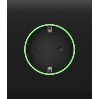 Центральна панель для вбудованої розетки Ajax СenterCover (smart) Black