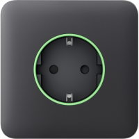 Передняя панель для встроенной розетки Ajax SoloCover (smart) Graphite