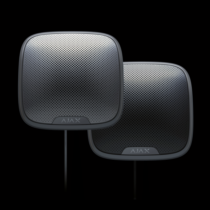 Проводная уличная сирена Ajax StreetSiren Fibra Black