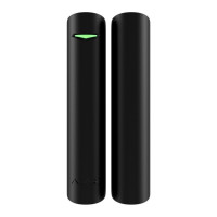 Беспроводной датчик открывания дверей/окна Ajax DoorProtect S Black